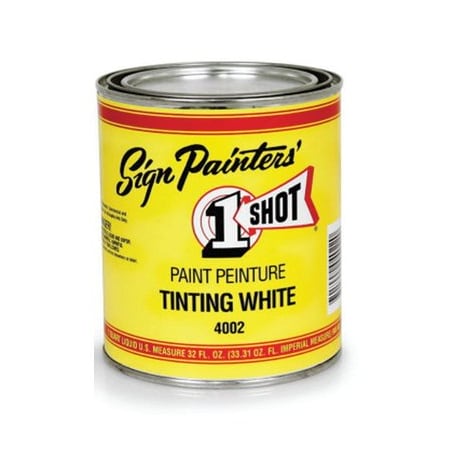One-Shot 1-Shot 1Shot Additives Tinting White, Half Pint 4002/8Z